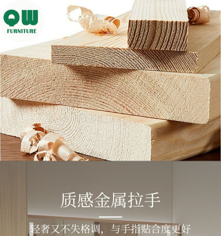 QW- Solid Wood Storage Smart Mirror Cabinet Bathroom Sink Set