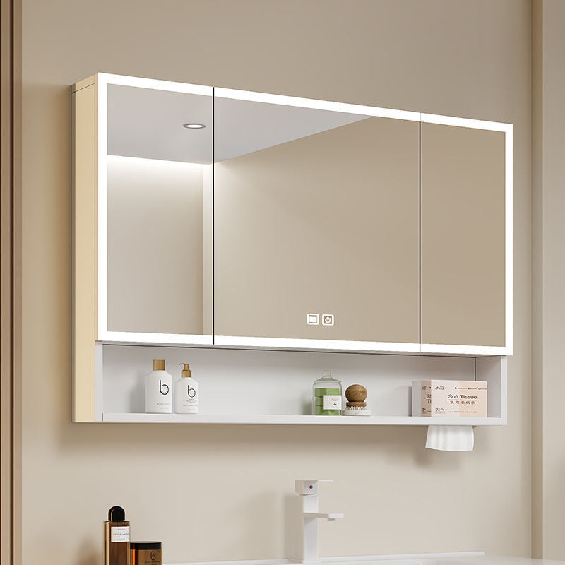QW- aluminum Aluminum Alloy Bathroom Cabinet Smart Mirror