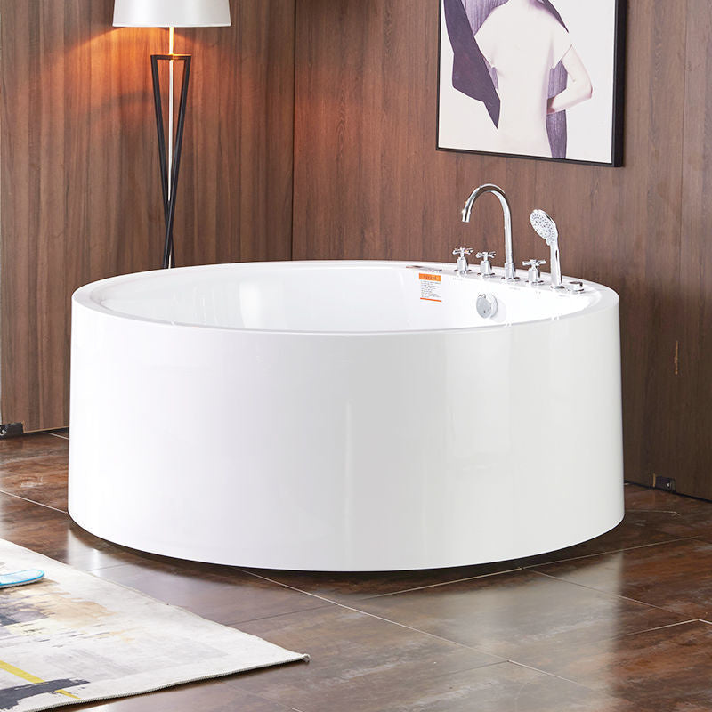 QW- QW Round Bathtub with Surf Function + Lights