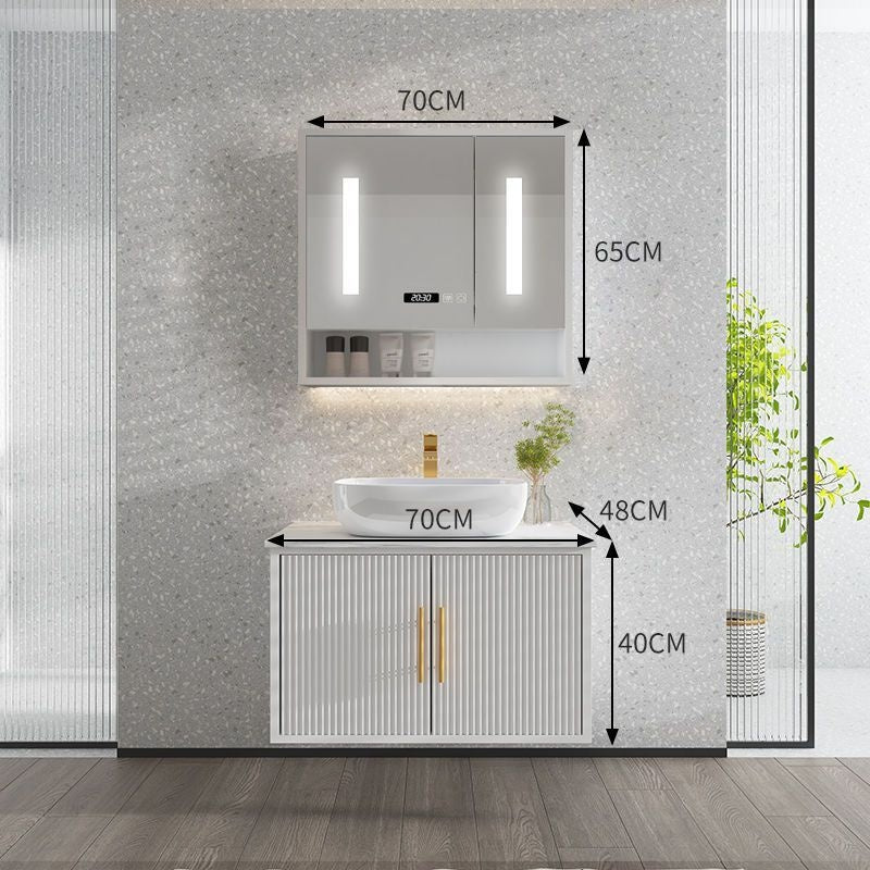 QW- Smart Mirror Storage Cabinet Basin Bathroom