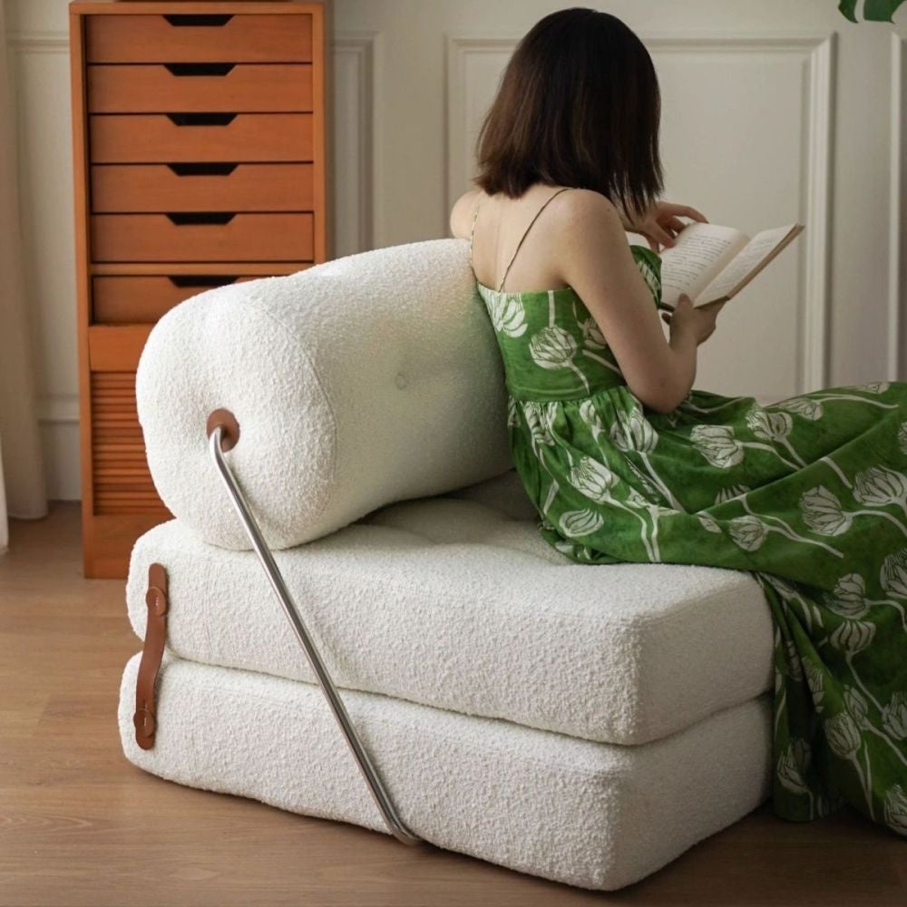 Ruang Tamu Fabrik Moden Ringkas Sofa Malas Katil Bujang Lipat Bilik Tidur Kecil