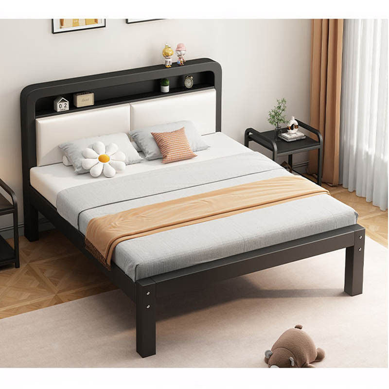 Iron used in home, master bedroom, double 1.5 meters, dormitory thickened iron frame bed for rental 1.2 meters