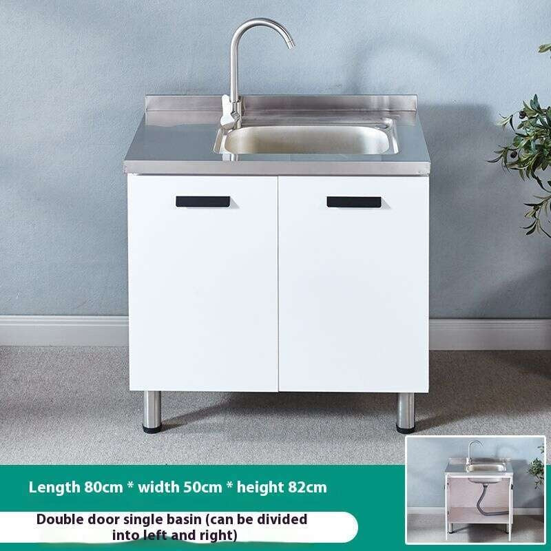 QW- Stainless Steel Cabinet Kitchen storage cabinet with sink included