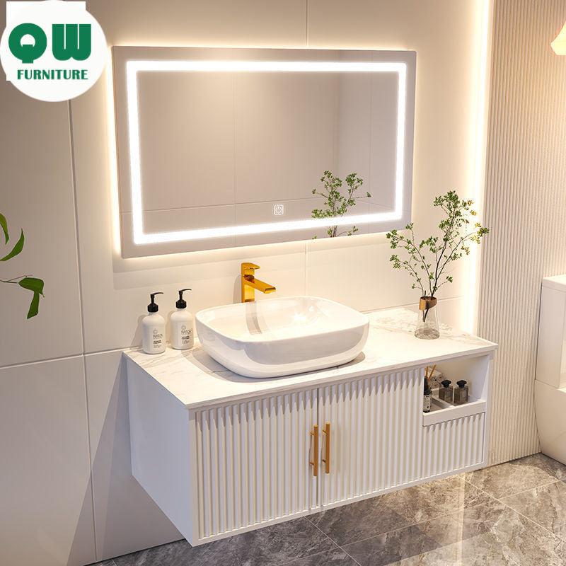 QW- Smart Mirror Storage Cabinet Basin Bathroom