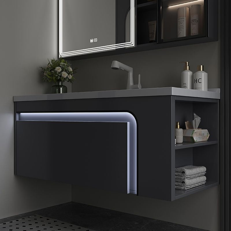 QW- Aluminum Storage Cabinet Smart Mirror in the Bathroom, Bathroom Sink