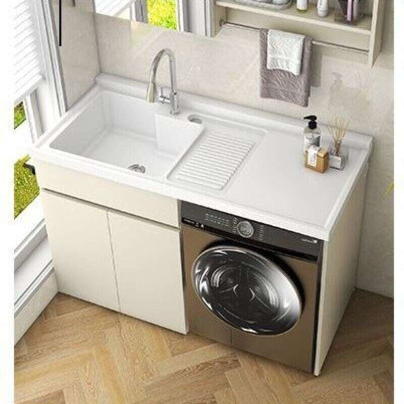 QW- Storage Cabinet Bathroom Sink Set with Faucet