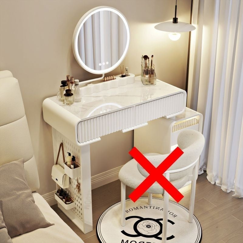 Kabinet Penyimpanan Mudah Moden Bilik Tidur Meja Solek Kayu Padu