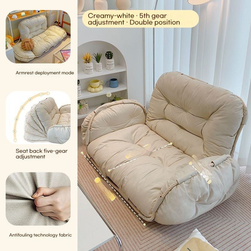 Teak Tatami Double Bedroom Living Room Balcony Small Sofa Lazy Chair