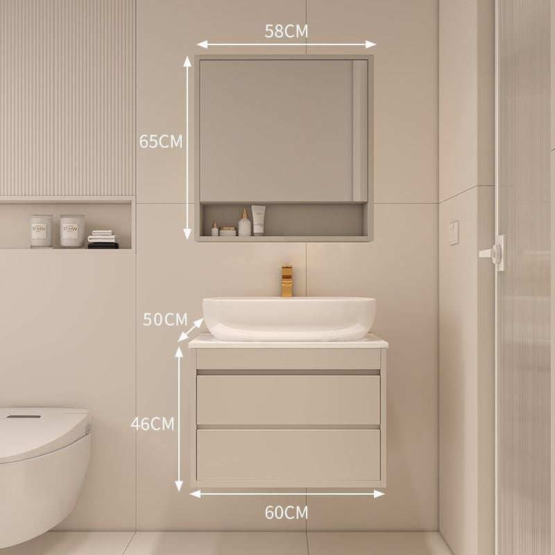 QW- Made of Real Wood, Smart Mirror in Bathroom, Bathroom Sink Storage Cabinet