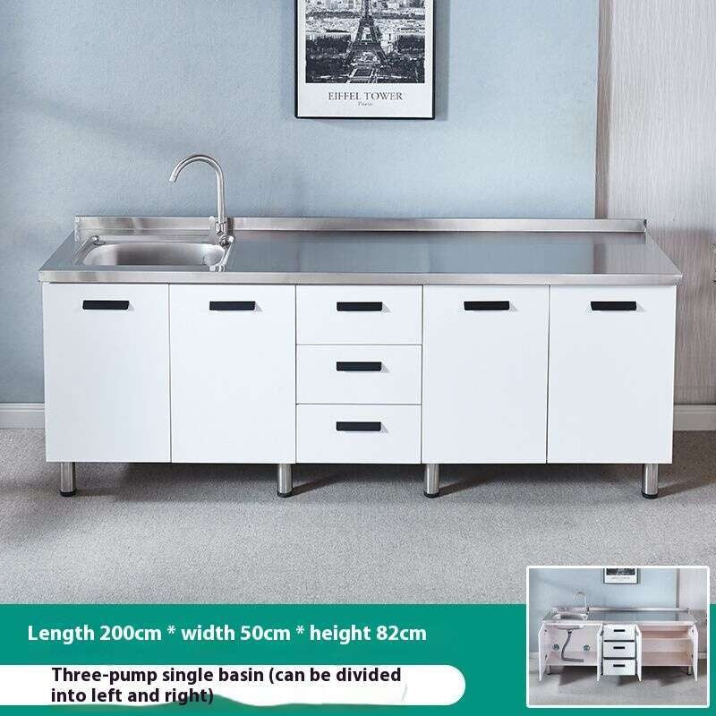 QW- Stainless Steel Cabinet Kitchen storage cabinet with sink included