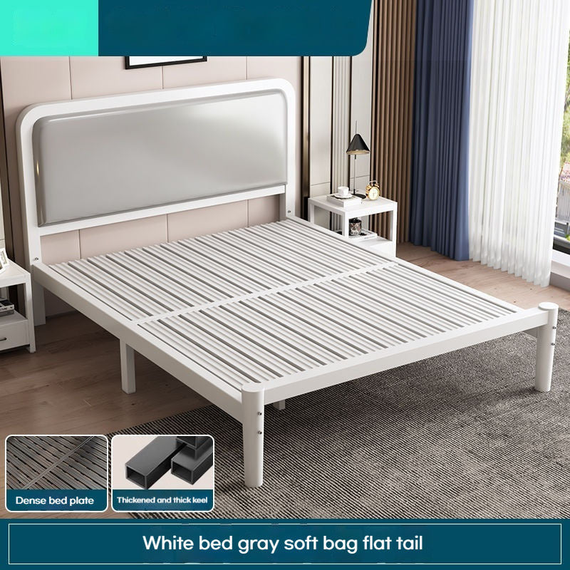Iron iron frame single bed simple fashion thick encryption 1.8m double for home 1.5 meters
