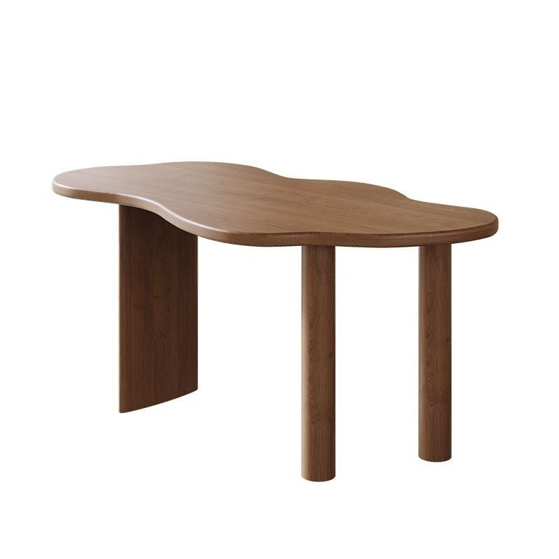 Special-shaped solid wood and chair combination, home living room, balcony, tea table, modern simple coffee table
