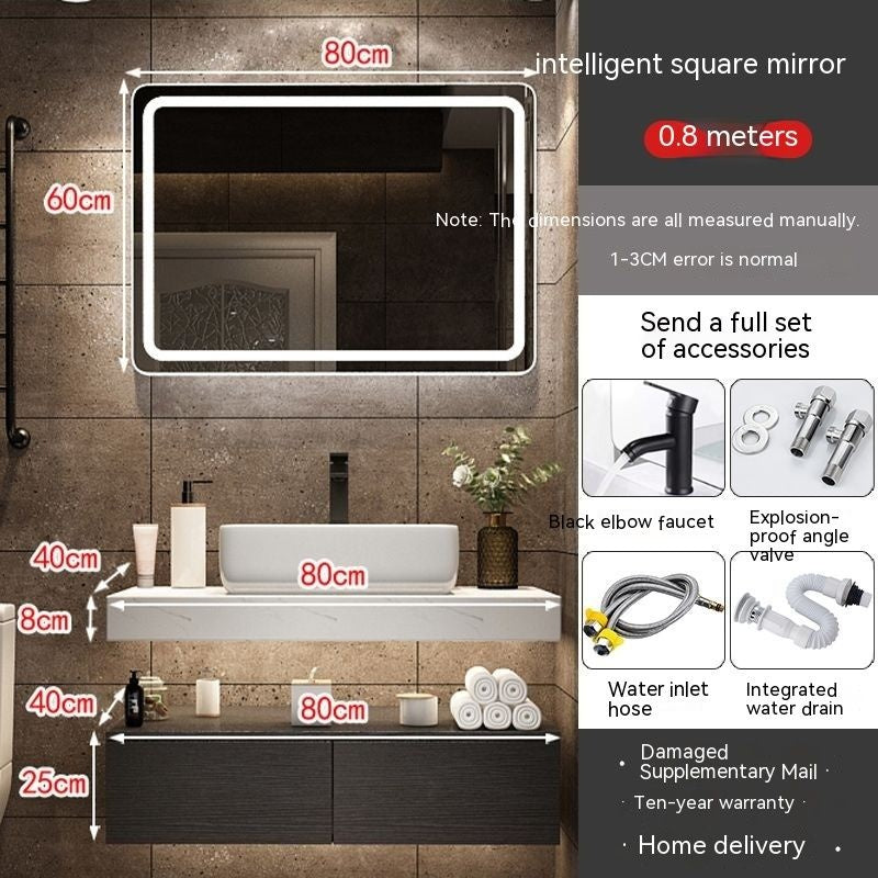 QW- Sink Set Smart Mirror Bathroom Storage Cabinet