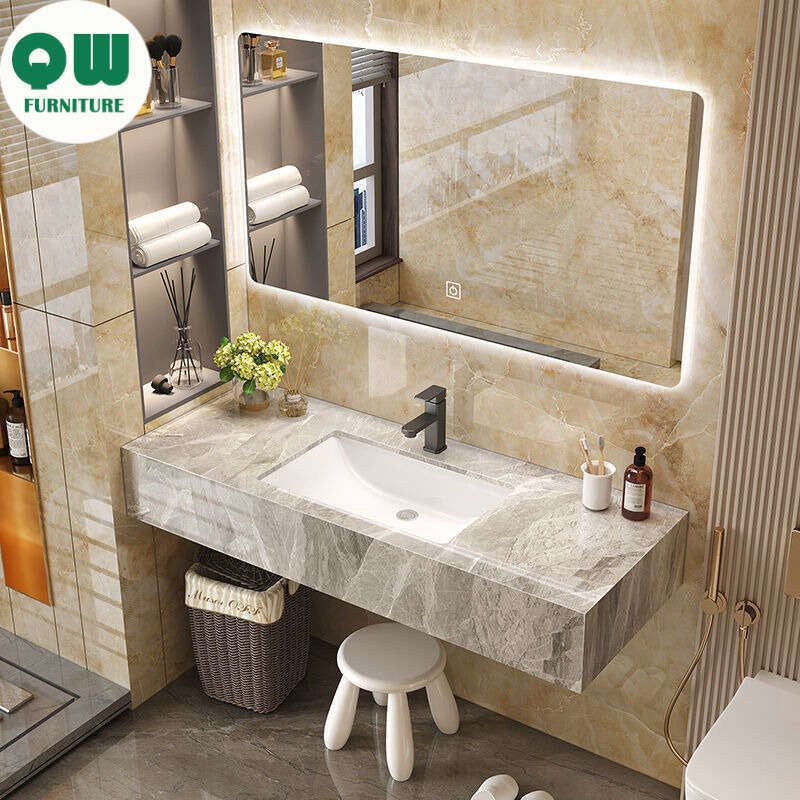 QW- Marble Sink Set for Smart Mirror in the Bathroom