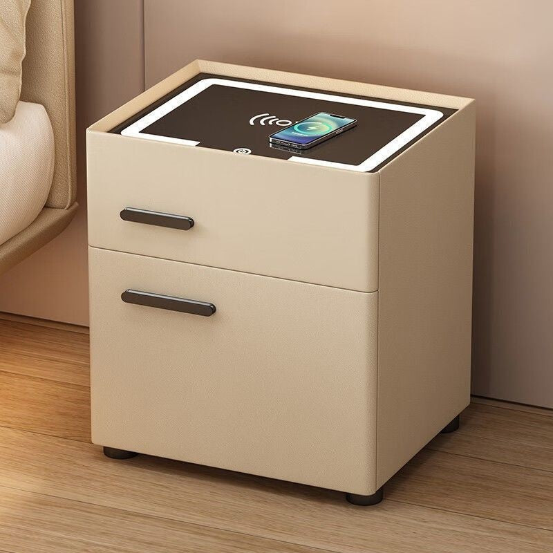 Smart Home Multifunctional Bedroom Bedside Safe Wireless Charging Storage Cabinet All