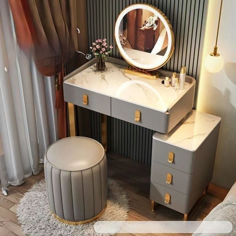 Italian Style Solid Wood Modern Simple Dressing Table Small Home Storage