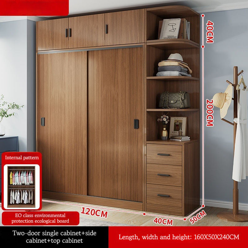 Multi-functional Large Capacity Multi-layer Solid Wood Wardrobe Closet