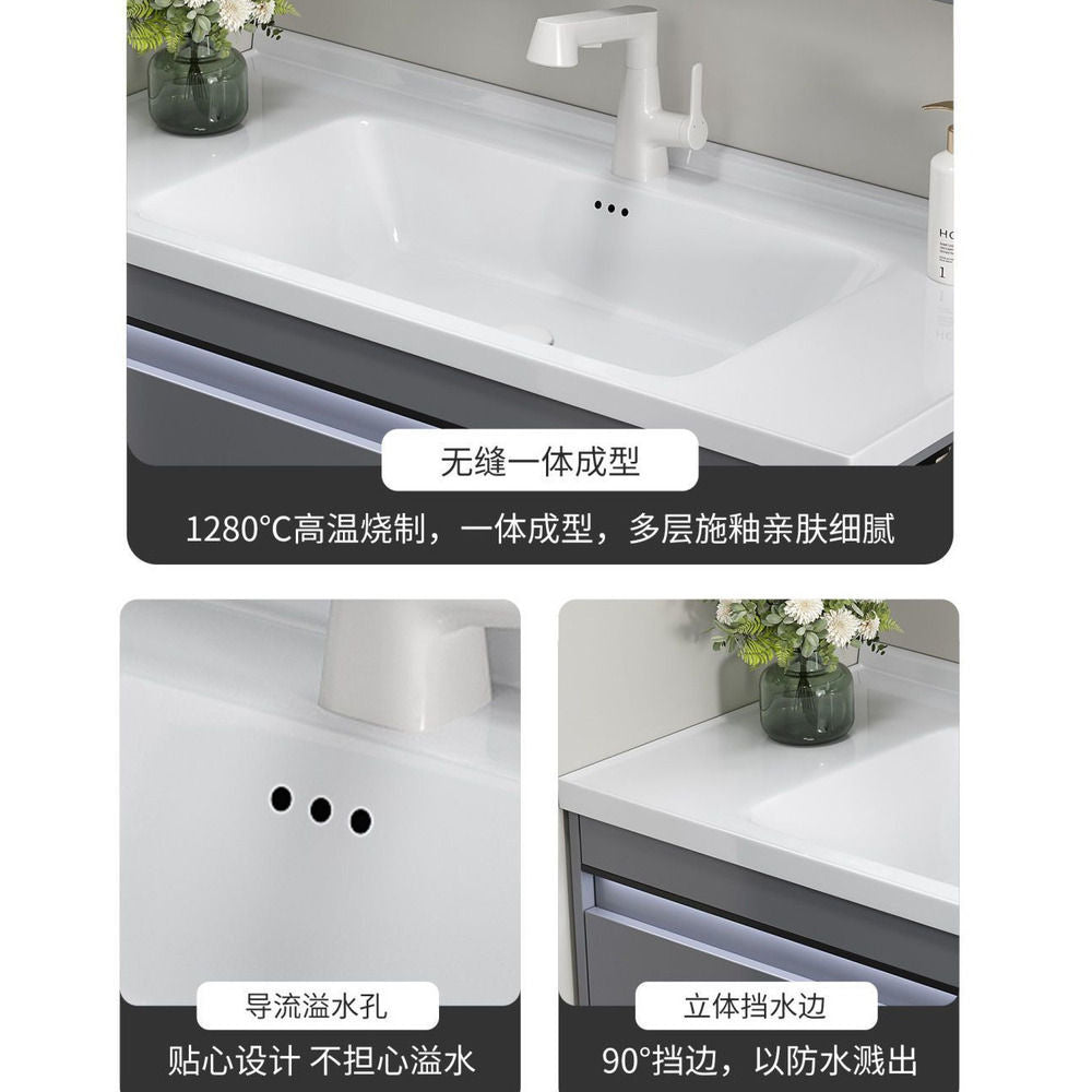 QW- Aluminum Storage Cabinet Smart Mirror in the Bathroom, Bathroom Sink