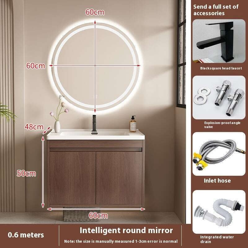 QW- Storage Cabinet Smart Mirror Sink in the Bathroom