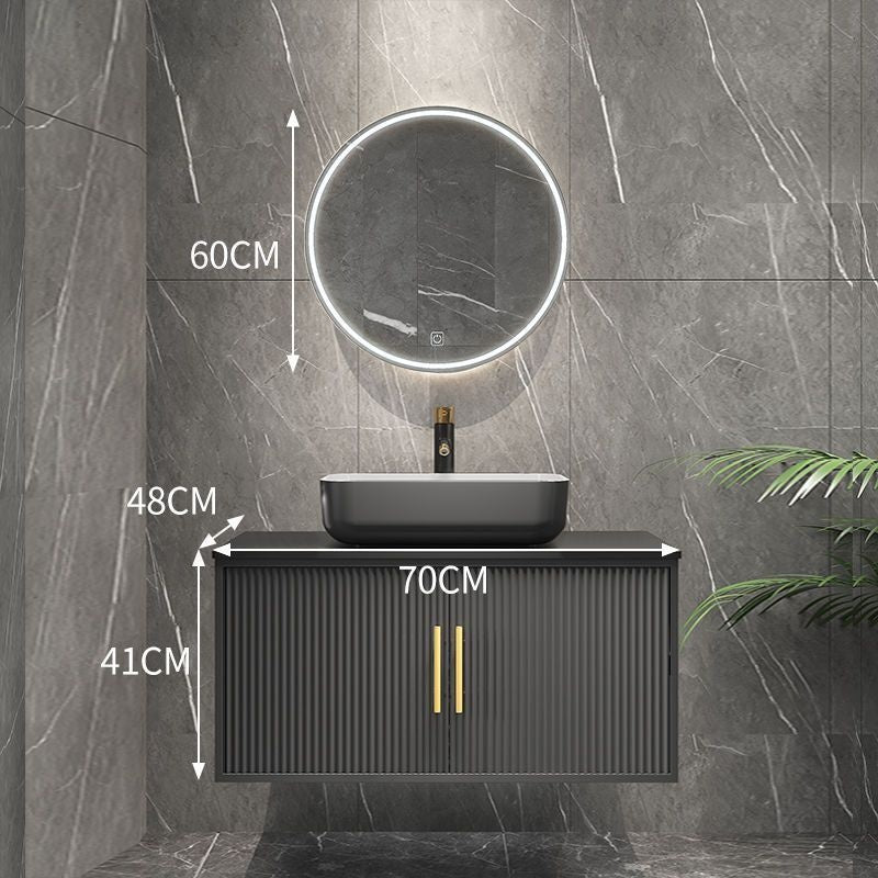 QW- Smart Bathroom, Mirror Bathroom Storage Cabinet, Basin Set