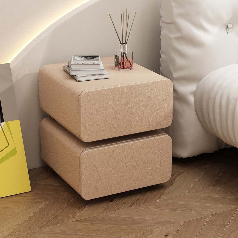 Smart Suspension Safe Bedside Luxury Premium Solid Wood Cabinet Large Bedroom with Light