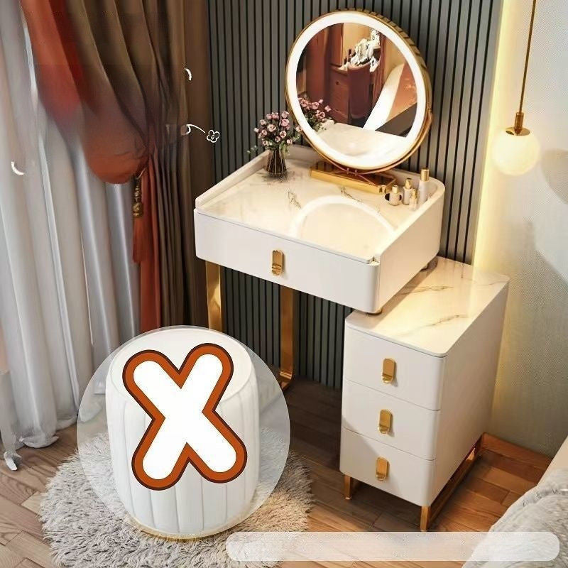 Italian Style Solid Wood Modern Simple Dressing Table Small Home Storage
