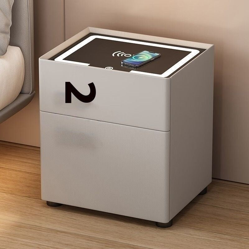 Smart Home Multifunctional Bedroom Bedside Safe Wireless Charging Storage Cabinet All