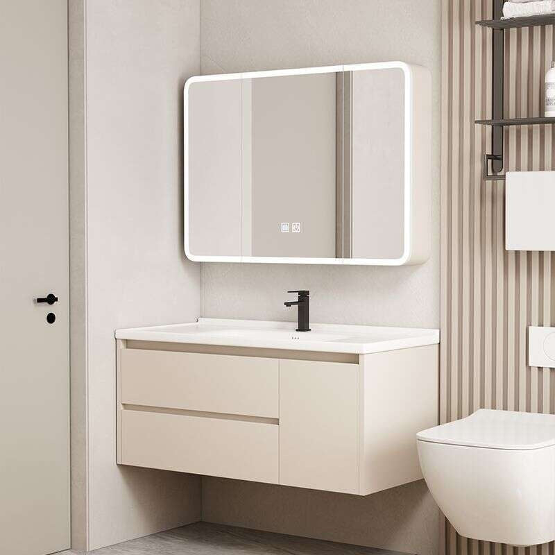 QW- Set storan meja solek, lebar 40 cm. Kabinet Cermin Bilik Mandi