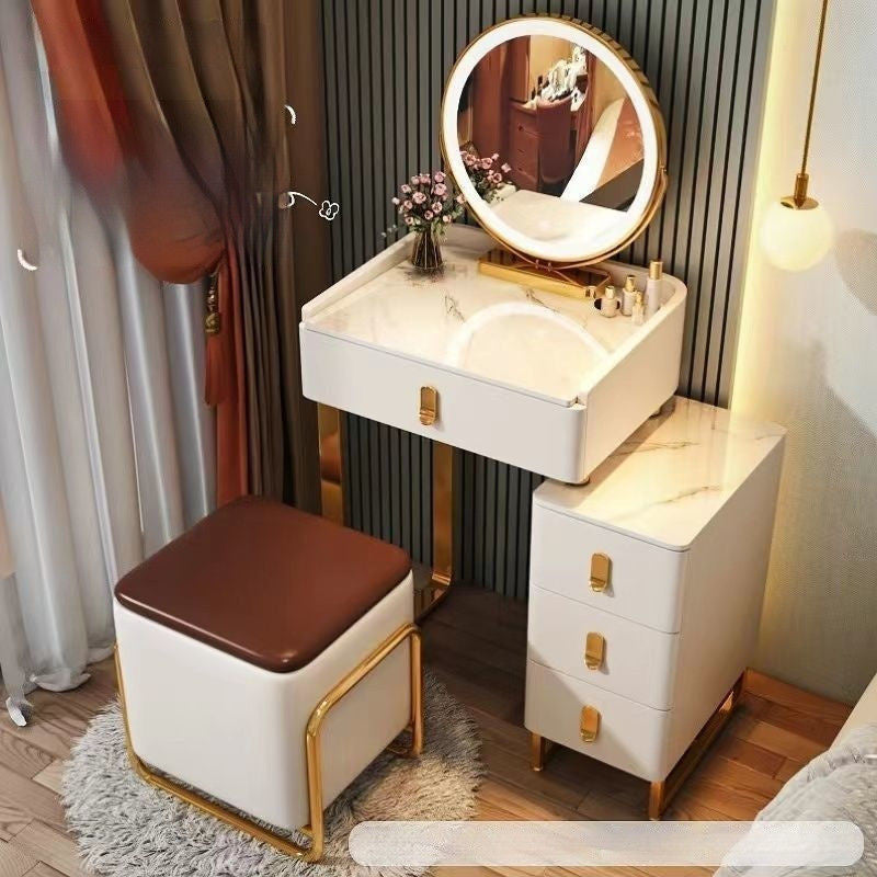 Italian Style Solid Wood Modern Simple Dressing Table Small Home Storage