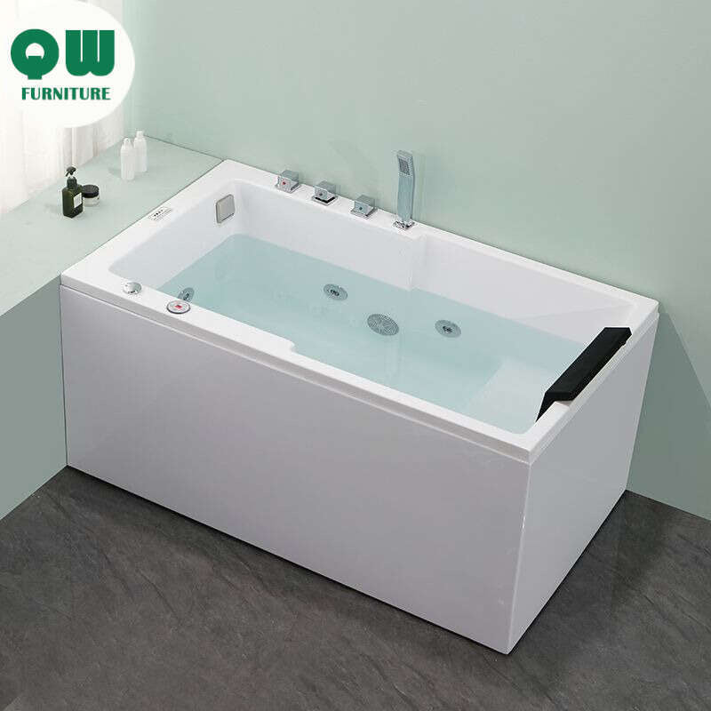 QW- Acrylic Spa Bathtub, Heated Bathtub