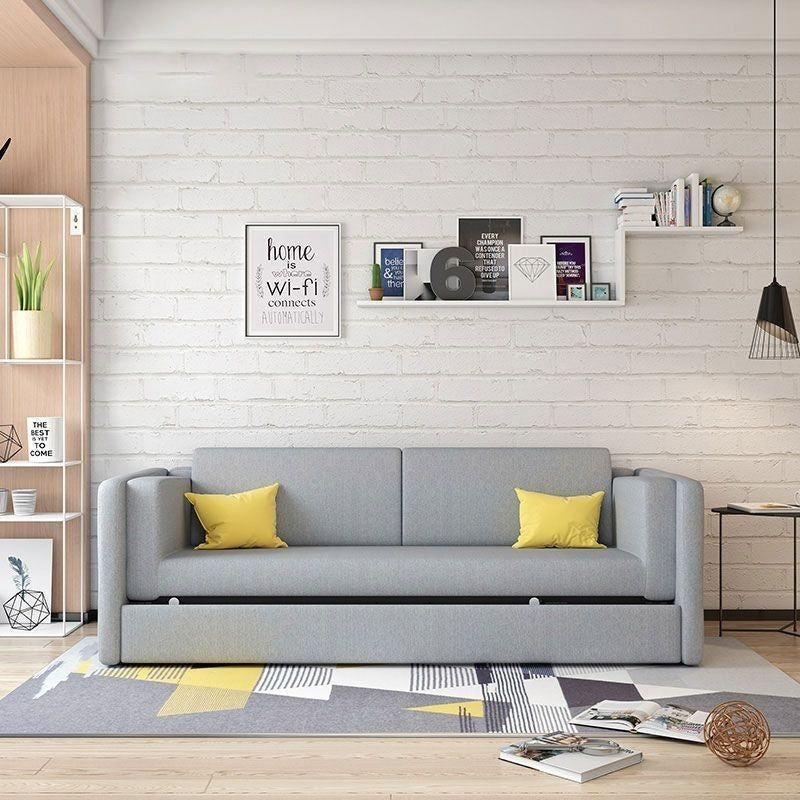 Simple double folding single living room leisure three-fold upper and lower sofa bed