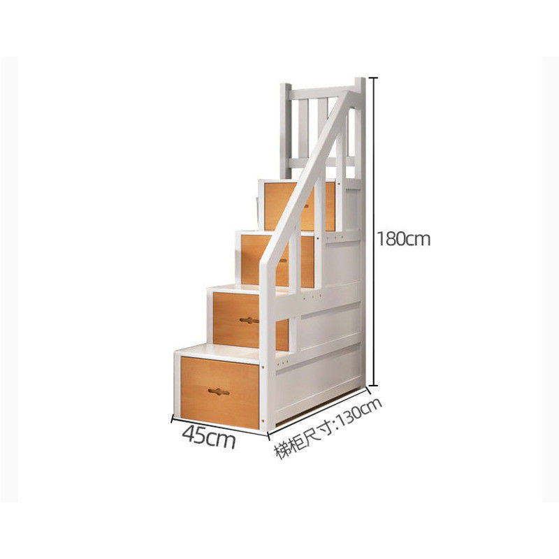 European Style Multifunctional Full Solid Wood High Low Children's Upper and Lower Mother Wooden Bunk Bed