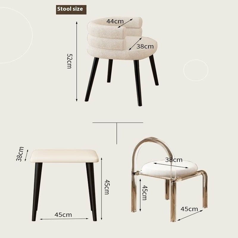 French Solid Wood Table, Dressing Table for Bedroom