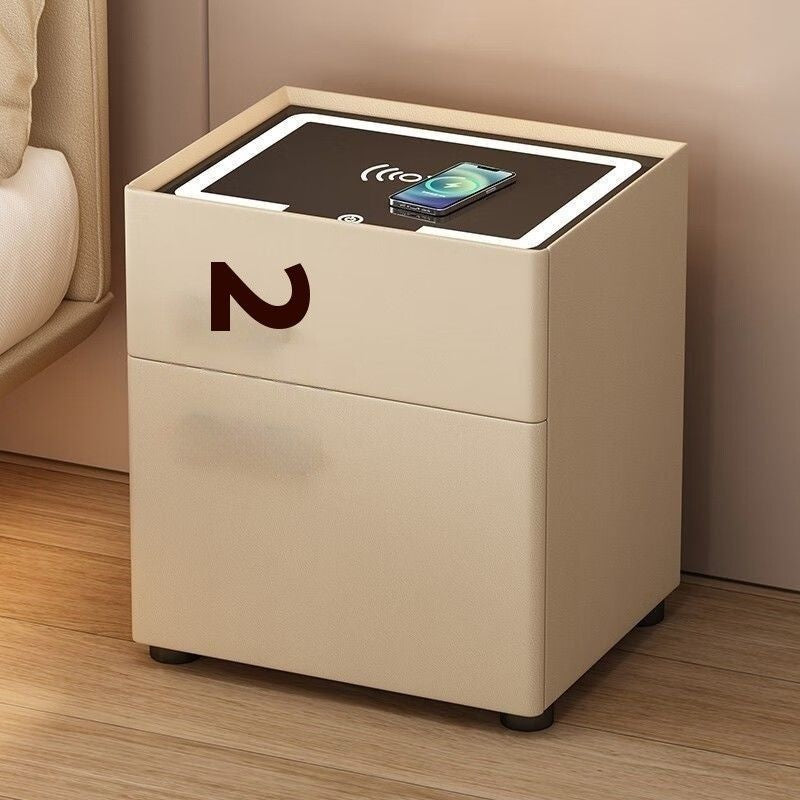 Smart Home Multifunctional Bedroom Bedside Safe Wireless Charging Storage Cabinet All