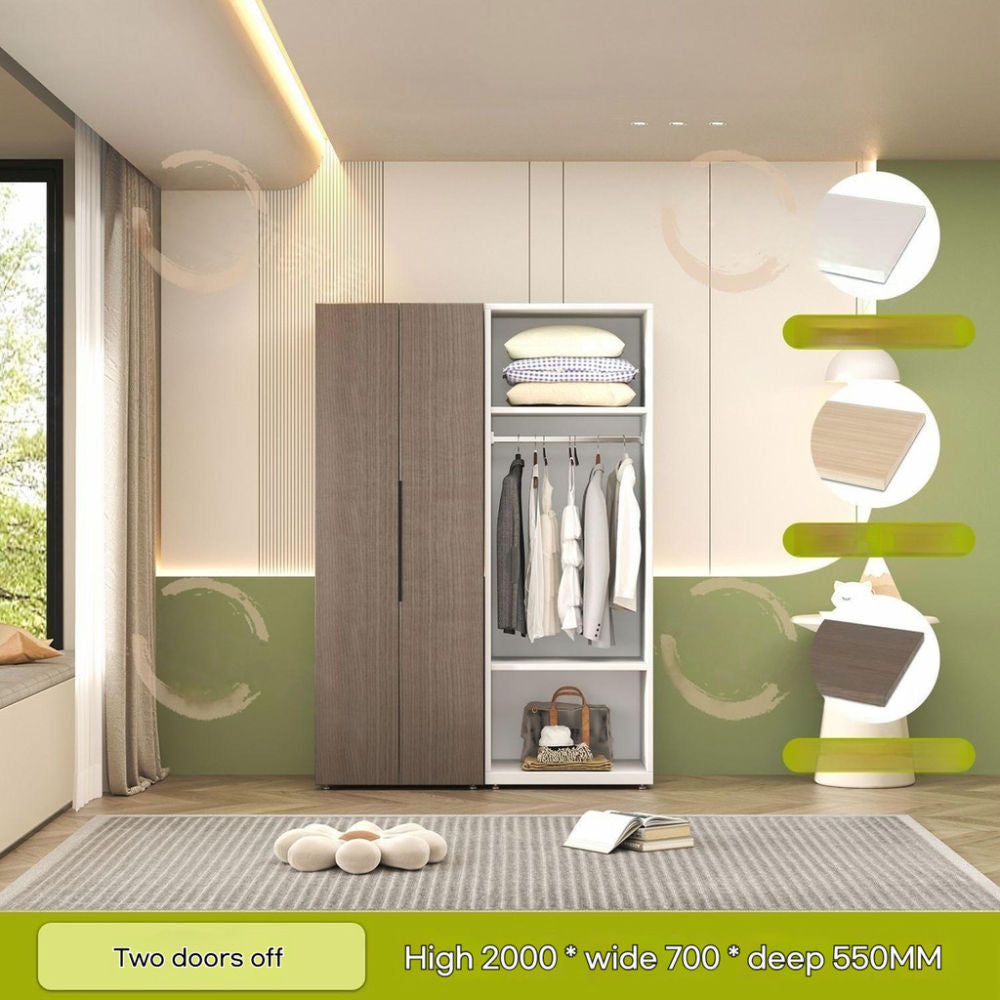 Kabinet Penyimpanan Panel Sarang Lebah Aluminium Bilik Tidur Almari Pakaian Rumah Keluli Tebal Mesra Alam