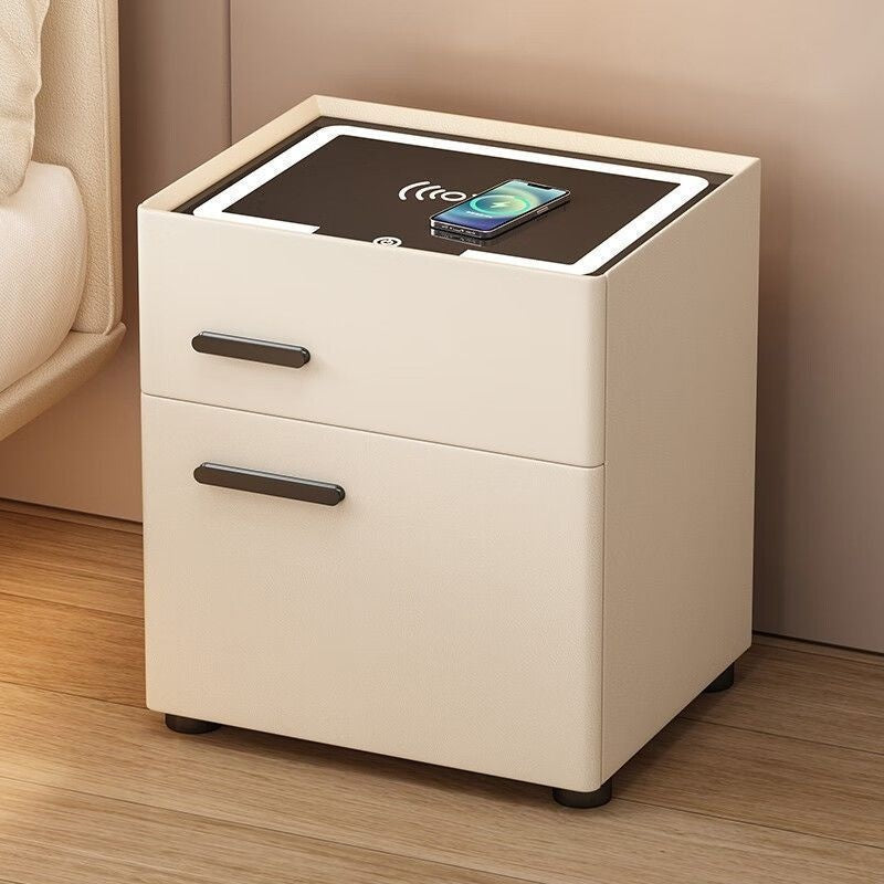 Smart Home Multifunctional Bedroom Bedside Safe Wireless Charging Storage Cabinet All