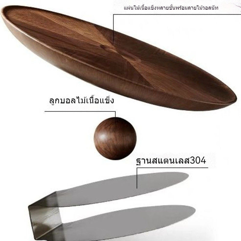 Reka bentuk mewah ringan warna walnut yang tinggi gabungan meja kopi ringkas ruang tamu bulat rumah kecil