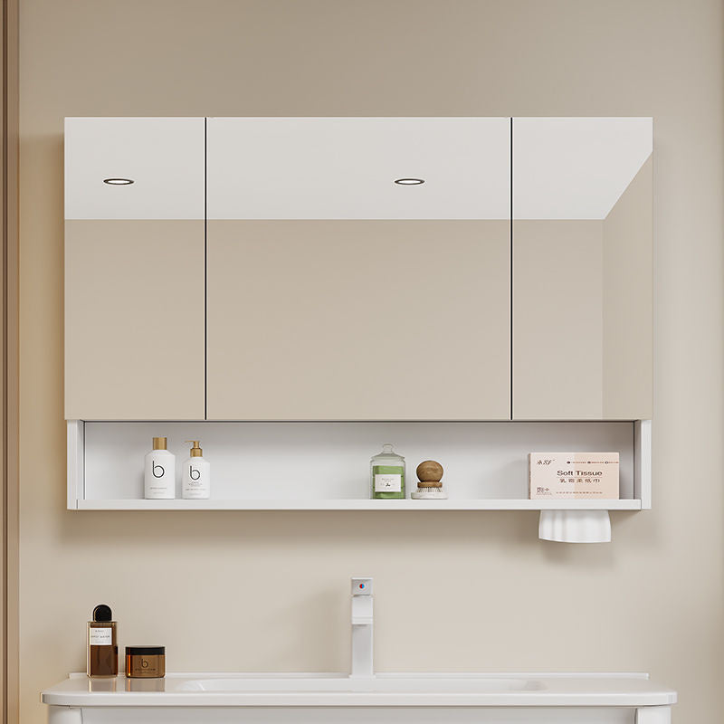 QW- aluminum Aluminum Alloy Bathroom Cabinet Smart Mirror