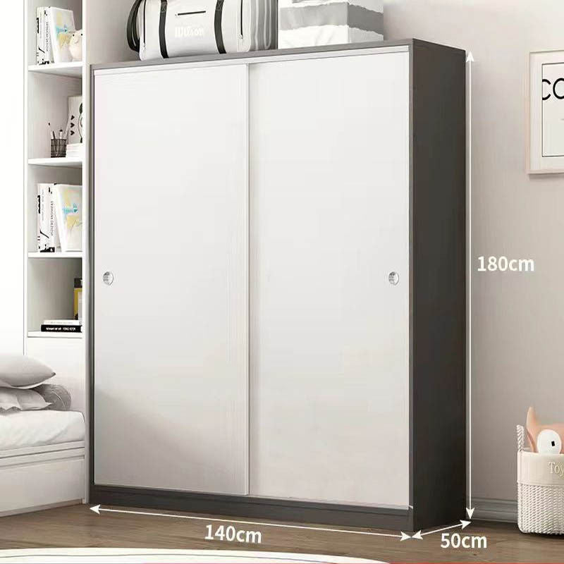 Home Wardrobe Bedroom Sliding Door Simple Modern Children's Adult Cabinet Economical for Dormitory Rental Room