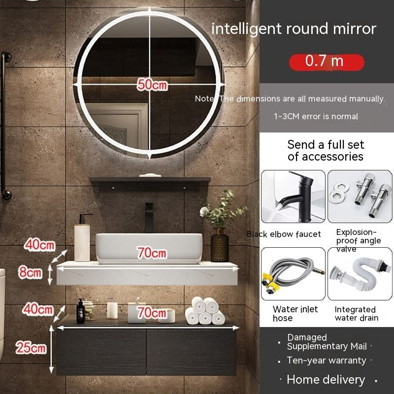 QW- Sink Set Smart Mirror Bathroom Storage Cabinet