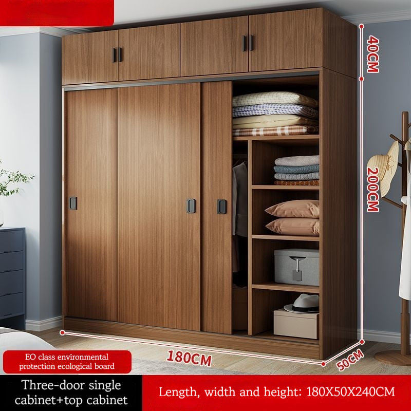 Multi-functional Large Capacity Multi-layer Solid Wood Wardrobe Closet