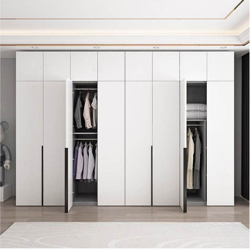 Lightweight Luxury Solid Wood Home Bedroom Thick Ecoboard Large Combination Wardrobe