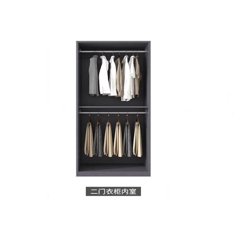 Lightweight Luxury Solid Wood Home Bedroom Thick Ecoboard Large Combination Wardrobe
