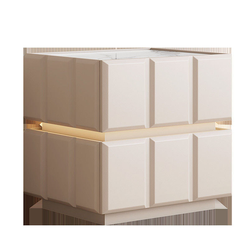 Large Capacity Bedroom Smart Bedside Table Modern Elegant Premium Storage Suspended Simple Light Check