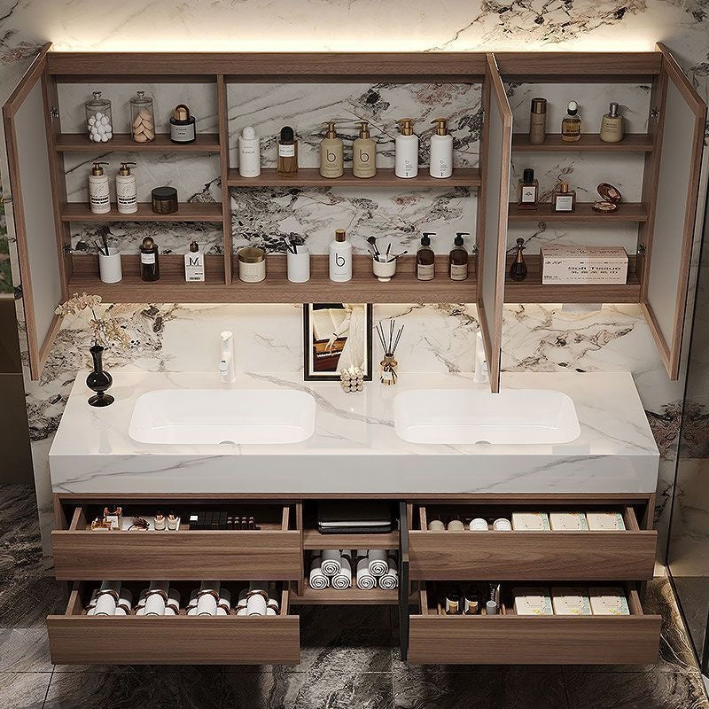 QW- Custom-madeBathroom CounterBathroom Storage CabinetSmart Mirror CabinetBathroom Basin