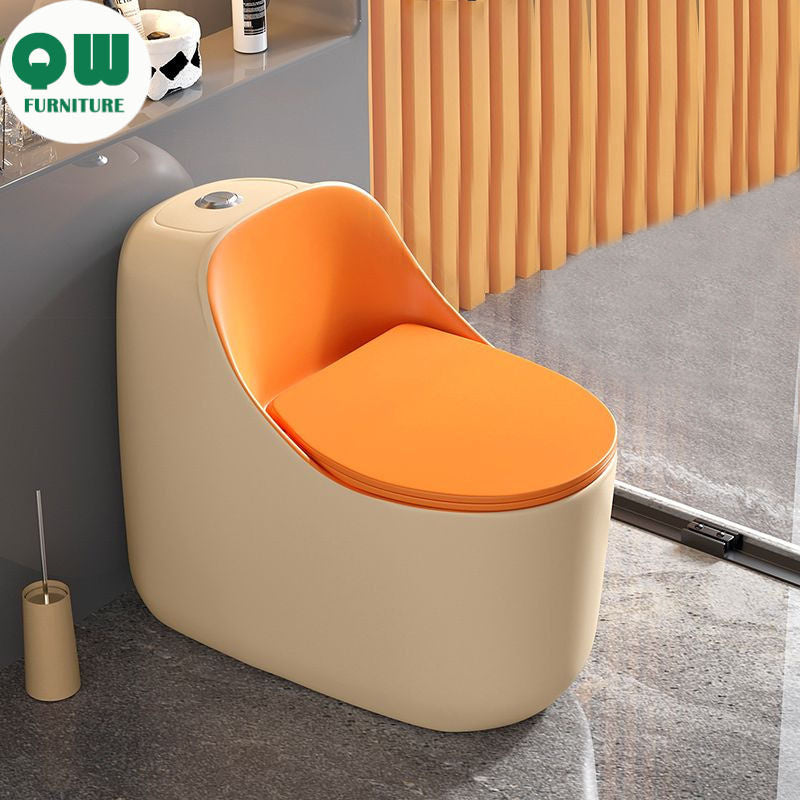 QW- Bathroom Cleaning Ceramic Colorful Toilet Bowl