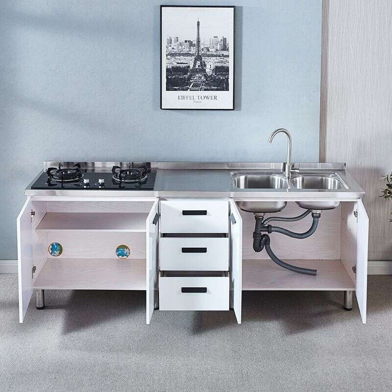 QW- Stainless Steel Cabinet Kitchen storage cabinet with sink included