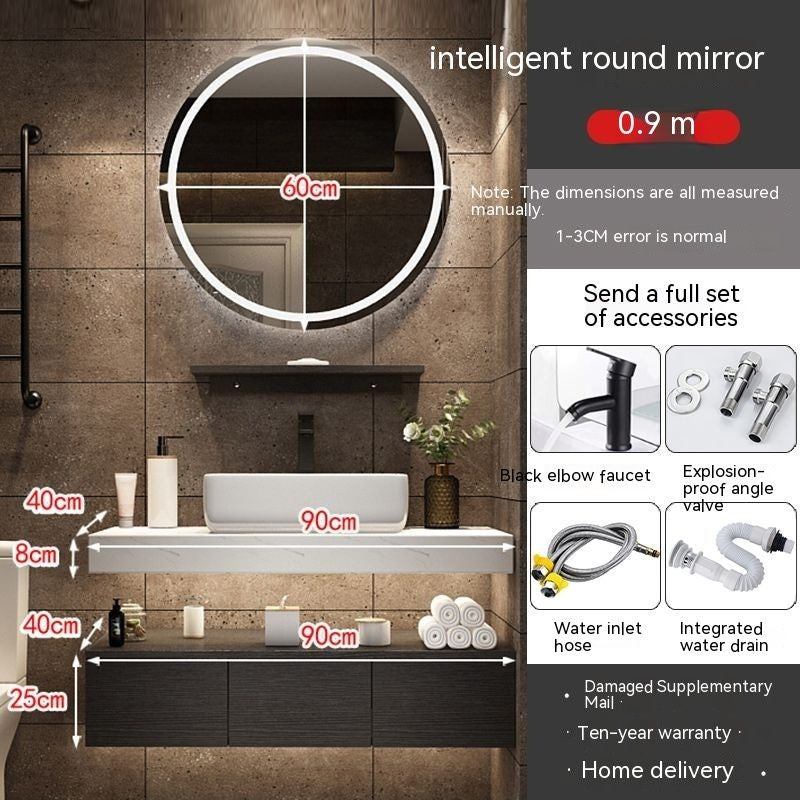 QW- Sink Set Smart Mirror Bathroom Storage Cabinet