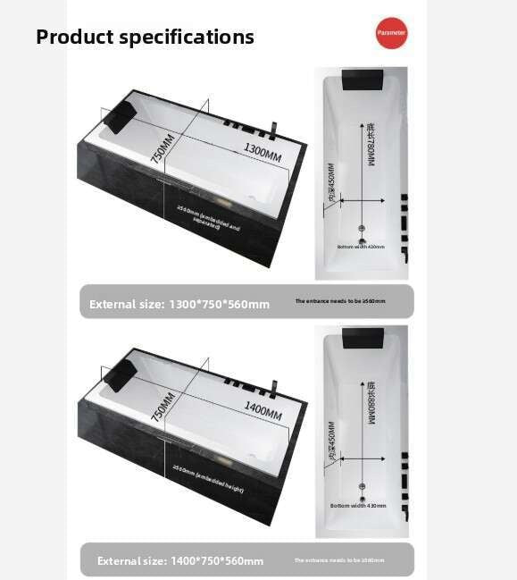 QW- EmbeddedEmbedded Embedded acrylic bathtub Bathtub for home use