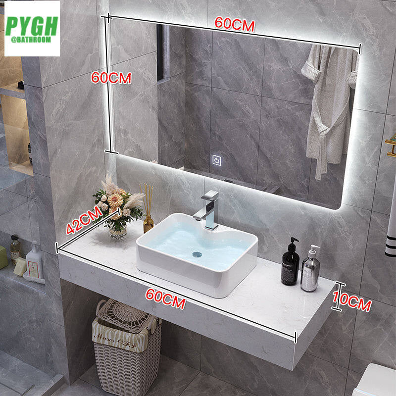 QW- Marble Basin and Smart Glass Bathroom